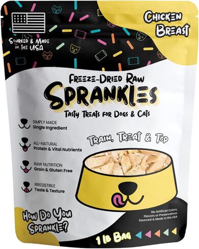 Freeze Dried Dog Treats, Chicken Hearts for Cats and Dogs - 1LB Big Bag Single Ingredient All Natural Grain-Free, High Protein, Made in USA - Perfect for Training, Topper or Snack in Saudi Arabia