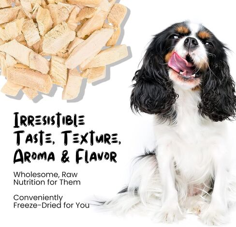 Freeze Dried Dog Treats, Chicken Hearts for Cats and Dogs - 1LB Big Bag Single Ingredient All Natural Grain-Free, High Protein, Made in USA - Perfect for Training, Topper or Snack in Saudi Arabia