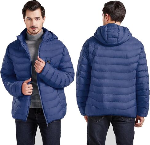 Heated Jacket, ANTARCTICA Lightweight Heating Jackets with 5V/3A Power Bank, 5 Areas Heating Winter Coat for Men and Women in Saudi Arabia