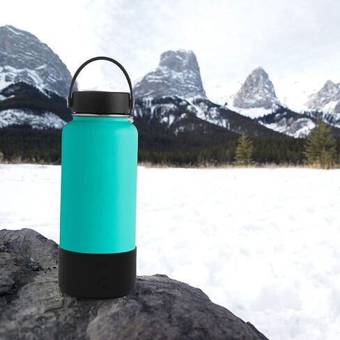 Hydro Wide Mouth Protective Silicone Sleeve Boot Cover Accessory Compatible with Hydroflask, Simple Modern, and Many More Top Water Bottle Brands Sizes 32 & 40 Ounce in Saudi Arabia