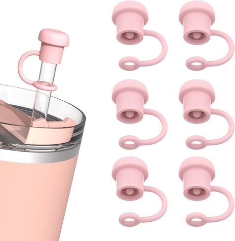 غطاء من القش قابل للتعديل لجميع العلامات التجارية من ستانلي، سيمبل مودرن، يتي، أوالا، قارورة مائية، تقليل، مارس، ميوكي، ماكس بيس، بيست، هيدرابيك وما إلى ذلك، القطر 6 مم - 10 مم، خالي من مادة BPA، آمن للاستخدام في غسالة الأطباق in Kuwait