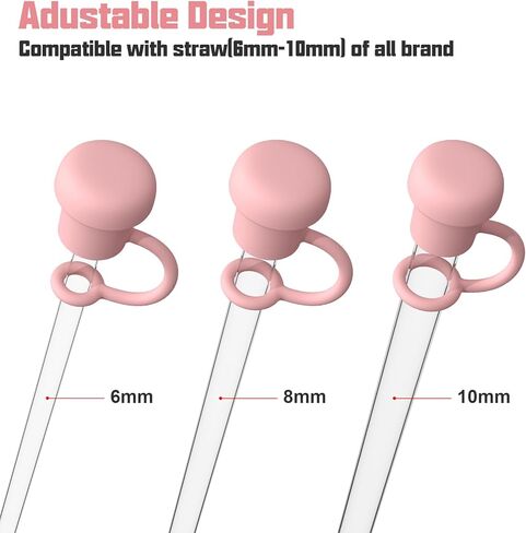غطاء من القش قابل للتعديل لجميع العلامات التجارية من ستانلي، سيمبل مودرن، يتي، أوالا، قارورة مائية، تقليل، مارس، ميوكي، ماكس بيس، بيست، هيدرابيك وما إلى ذلك، القطر 6 مم - 10 مم، خالي من مادة BPA، آمن للاستخدام في غسالة الأطباق in Kuwait