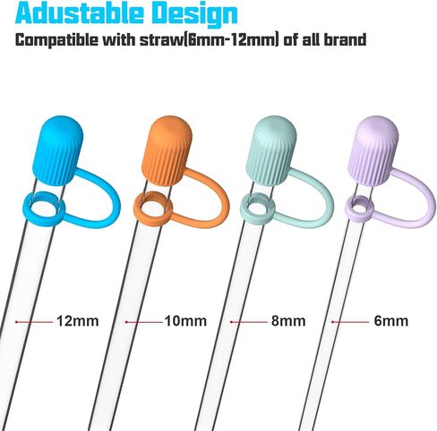 Adjustable Straw Cover for All Brand of Stanley, Simple Modern, Yeti, Owala, Hydro Flask, Reduce, Maars, Meoky, MaxBase, Beast, Hydrapeak and so on, Diameter 6mm-10mm, BPA Free, Dishwasher safe in Saudi Arabia
