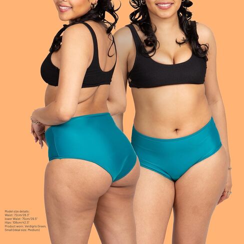 Period Swimwear - Black Menstrual Leakproof Bikini Bottoms - High Waisted Swim Bottoms for Teens, Girls, Women in Kuwait