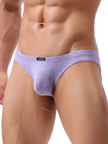 IKINGSKY Men's Cotton Pouch Bikini Underwear Sexy Low Rise Briefs in Saudi Arabia