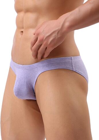 IKINGSKY Men's Cotton Pouch Bikini Underwear Sexy Low Rise Briefs in Saudi Arabia