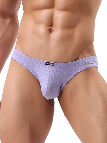 IKINGSKY Men's Cotton Pouch Bikini Underwear Sexy Low Rise Briefs in Saudi Arabia