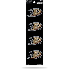 ملصق رباعي من Rico Industries NHL Hockey Quad مقاس 3 × 12 بوصة - (4) ملصقات