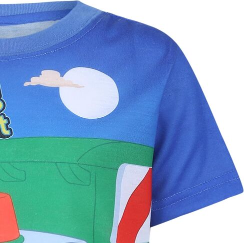 Blippi Boys’ Short Sleeve T-Shirt for Infant and Toddler – Blue/Orange in Kuwait