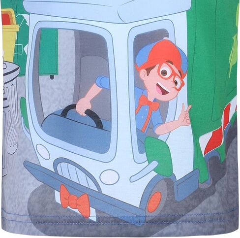 Blippi Boys’ Short Sleeve T-Shirt for Infant and Toddler – Blue/Orange in Kuwait