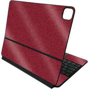 MightySkins Glossy Glitter Skin Compatible With Apple Magic Keyboard for iPad Pro 12.9" (5th Generation) - Solid Blush | Protective, Durable High-Gloss Glitter Finish | Easy To Apply | Made in The USA