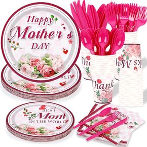 SEPGLITTER 200 Pcs Memorial Day Party Supplies Tableware Set, 25 Pcs Patriotic American Flag Disposable Tableware Paper Plates Paper Cups Blue Plastic Forks Knives Spoons 50 Pcs Napkin Patriotic Decor