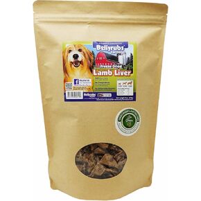 Freeze-Dried Lamb Liver Treats for Small to Large Dogs 14oz | 100% Real Lamb Liver Chews | All-Natural Gluten & Grain Free | High Protein Premium Dog Training Treat | Made in USA