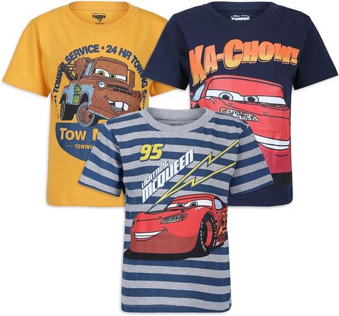 Disney Boys' 3 Pack Cars T-Shirts in Saudi Arabia