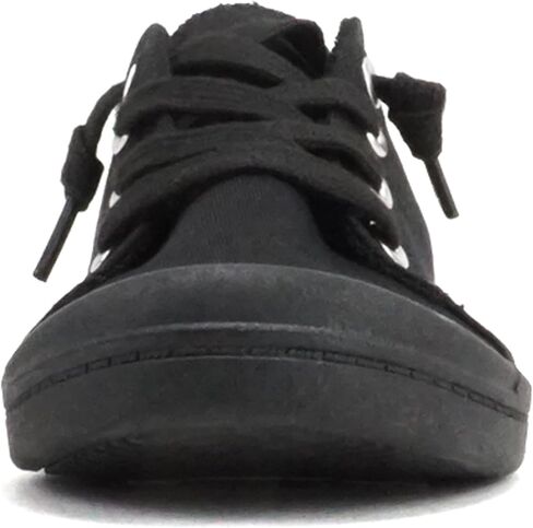 Soda Flat Women Shoes Linen Canvas Slip On Sneakers Lace Up Style Loafers Zig-S in Kuwait
