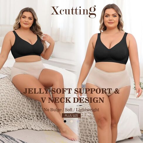 حمالات صدر نسائية ناعمة من Xcutting للنساء تغطية كاملة بدون سلك داخلي حمالات صدر مريحة للاستخدام اليومي ومبطنة بدون خياطة in Kuwait