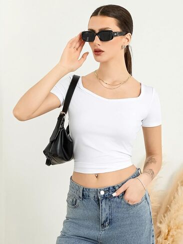 Womens 2 Piece Long Sleeve Shirts Going Out Tops Basic Slim Fitted Shirts Casual Fashion 2024 Y2k Tops Teen Girl Clothes in Saudi Arabia