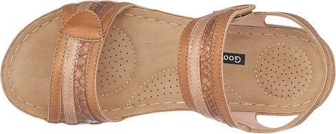 GC Shoes Women's Memory Foam Wedge Sandals, Summer Comfort Heels, Casual Ankle Strap Platform Dress Slides, Samar in Kuwait