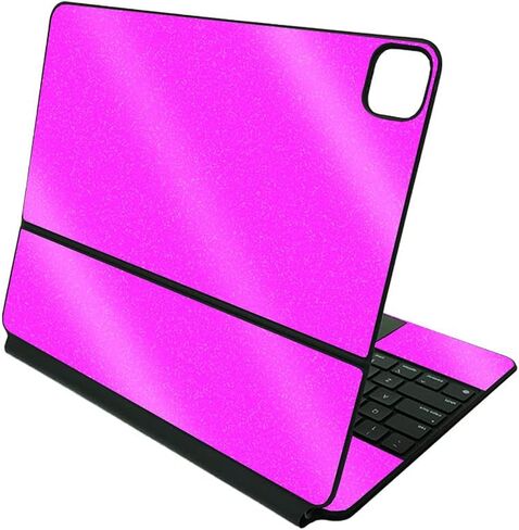 MightySkins Glossy Glitter Skin Compatible With Apple Magic Keyboard for iPad Pro 12.9" (5th Generation) - Solid Blush | Protective, Durable High-Gloss Glitter Finish | Easy To Apply | Made in The USA in Kuwait