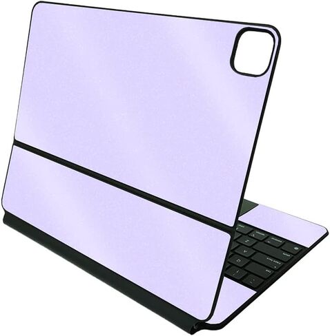 MightySkins Glossy Glitter Skin Compatible With Apple Magic Keyboard for iPad Pro 12.9" (5th Generation) - Solid Blush | Protective, Durable High-Gloss Glitter Finish | Easy To Apply | Made in The USA in Kuwait