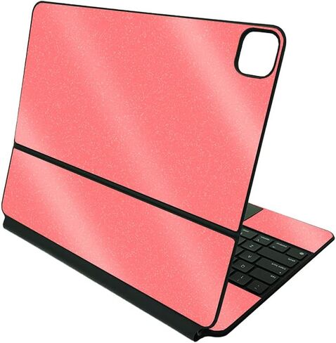 MightySkins Glossy Glitter Skin Compatible With Apple Magic Keyboard for iPad Pro 12.9" (5th Generation) - Solid Blush | Protective, Durable High-Gloss Glitter Finish | Easy To Apply | Made in The USA in Kuwait