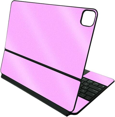 MightySkins Glossy Glitter Skin Compatible With Apple Magic Keyboard for iPad Pro 12.9" (5th Generation) - Solid Blush | Protective, Durable High-Gloss Glitter Finish | Easy To Apply | Made in The USA in Kuwait
