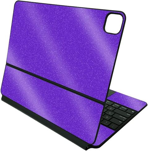 MightySkins Glossy Glitter Skin Compatible With Apple Magic Keyboard for iPad Pro 12.9" (5th Generation) - Solid Blush | Protective, Durable High-Gloss Glitter Finish | Easy To Apply | Made in The USA in Kuwait