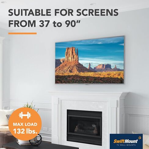 SWIFT640-AP Full Motion, Multi Position TV Wall Mount for Most TVs in 37", 39", 40", 42", 43", 46", 47", 50", 52", 55", 60", 65", 70", 75", 80" in Saudi Arabia