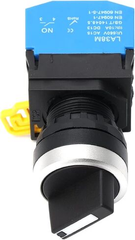 STARELO 22mm Selector Switches 2 Position Maintained 1NO Latching Rotary Selector Switch 10A 660V LA38M-10X-21.(2 Position Maintained) in Saudi Arabia