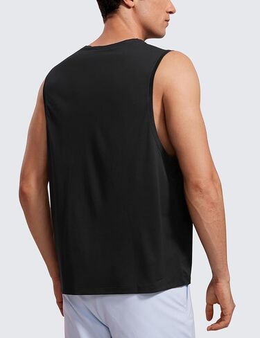 CRZ YOGA Men's Lightweight Tank Tops Quick Dry Sleeveless Athletic Running Workout Top Muscle Tee Shirts in Kuwait