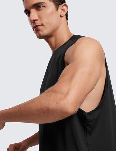 CRZ YOGA Men's Lightweight Tank Tops Quick Dry Sleeveless Athletic Running Workout Top Muscle Tee Shirts in Kuwait