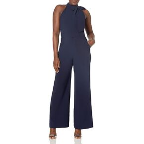 Vince Camuto womens Bow Neck Halter Jumpsuit