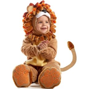 زي أسد واقعي للأطفال من شركة Spooktacular Creations مع لعبة حمار وحشي للأطفال، فستان الهالوين للأطفال الصغار، حفلة بطابع الحيوانات
