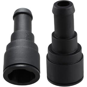 2Pcs Inlet/Outlet 3/4In. Tube x 5/8In. Hose Coolant Hose Connector Compatible with GMC Sierra 1500 1999-2013 2500 1999-2004/ Chevrolet Avalanche 2007-2013 Replace#: 15032062 15151875