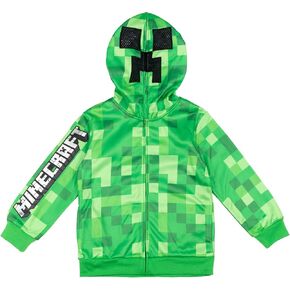 Minecraft Creeper French Terry Zip Up Hoodie Little Kid to Big Kid in Kuwait