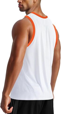 Tank Tops for Men Athletic Jersey Ringer Tanks for Summer Sports Sleeveless Shirts in Kuwait