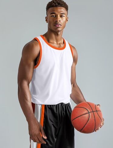 Tank Tops for Men Athletic Jersey Ringer Tanks for Summer Sports Sleeveless Shirts in Kuwait