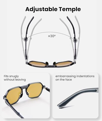 BENEUNDER Ultra Lightweight Polarized Folding Sunglasses with UV400 Protection in Kuwait