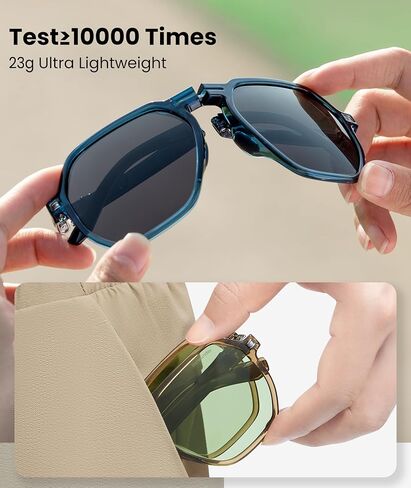 BENEUNDER Ultra Lightweight Polarized Folding Sunglasses with UV400 Protection in Kuwait