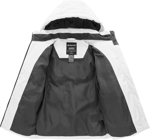 Wantdo Girl's Reversible Puffer Jacket Hooded Winter Jacket Warm Winter Coat Fleece Jacket in Saudi Arabia