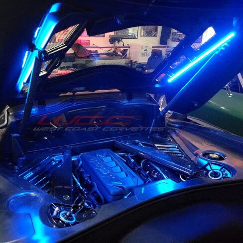 C8 Corvette Engine Bay LED Lighting Kit - RGB for 2020-2024 Stingray, Z51 Coupe Corvettes (Bluetooth) in Saudi Arabia