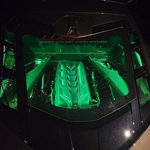 C8 Corvette Engine Bay LED Lighting Kit - RGB for 2020-2024 Stingray, Z51 Coupe Corvettes (Bluetooth) in Saudi Arabia