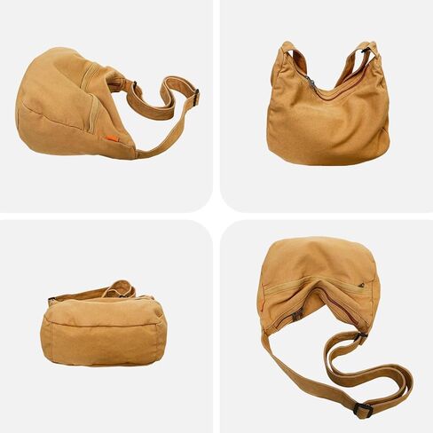Womens Canvas Hobo Bags Purses Large Shoulder Bags Casual Crossbody Bags Satchel Bag Messenger Bag Shopping Traveling in Saudi Arabia