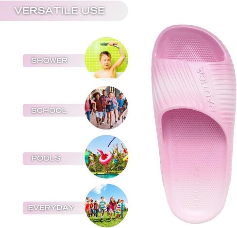 Nautica Kids Boys Youth Athletic Slide Slip-On Sandal -Big Kid/Little Kid in Saudi Arabia