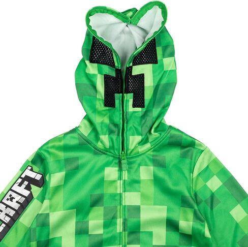 Minecraft Creeper French Terry Zip Up Hoodie Little Kid to Big Kid in Kuwait