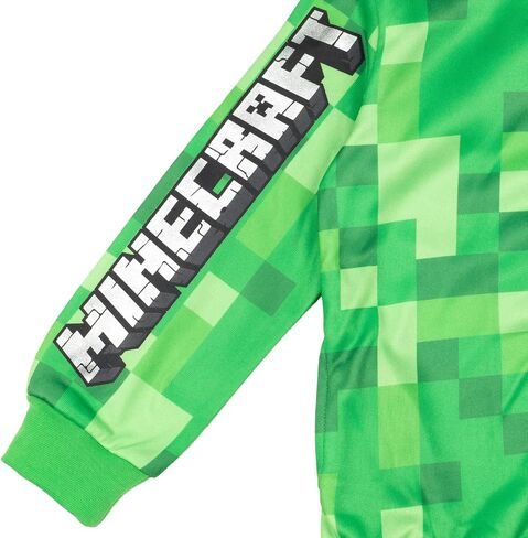 Minecraft Creeper French Terry Zip Up Hoodie Little Kid to Big Kid in Kuwait