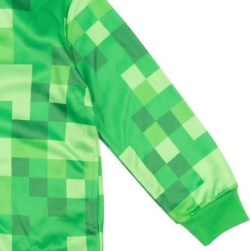 Minecraft Creeper French Terry Zip Up Hoodie Little Kid to Big Kid in Kuwait
