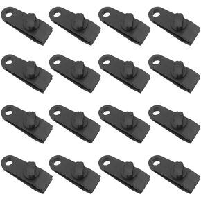 16PCS Tarp Clips Heavy Duty Lock Grip Plastic Canvas Trap Clamps Thumb Screw Tarp Clamps Strong for Outdoor Camping, Swimming Pool Covers, Boat Canopies, Car Cover, Awning Clamp
