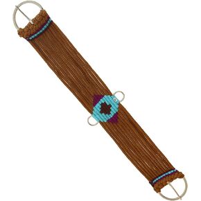Western Saddle Tack 17-Strand Brown Cotton Acrylic Aztec Cinch 9798