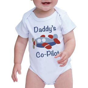 Custom Party Shop Baby Boy's Daddy's Co-Pilot Onepiece